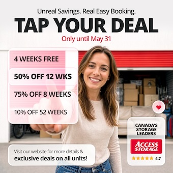 Access Storage - Brampton North Promotion